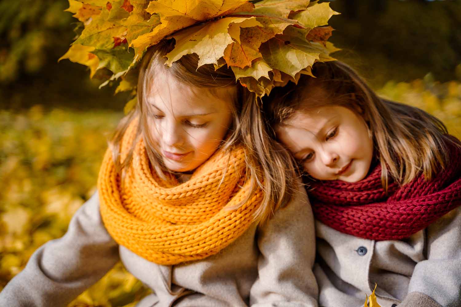kids in fall not sick